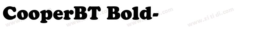CooperBT Bold字体转换